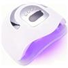 GERUI Chiodi per lampada UV da 380 W, 4 timer, display LCD, lampada UV, 81 perline per lampada, sensore auto, asciugatura rapida per tutte le lampade per unghie per manicure casa e salone