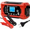 Caricabatterie Auto, 6A 12V Mantenitore Batteria Moto Intelligente Mantenitore D