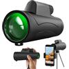 DOCANIO Binocolo monoculare 10x40 con grande oculare e alto ingrandimento per uso esterno, adatto per fotografia smartphone con lente BAK4 Prisma & FMC