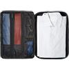 DEGELER® Shirt Bag per camicie senza pieghe - con scomparti per cravatte, papillon | Accessori da viaggio per borsa indumenti, borsa per indumenti e organizer | Ideale per il bagaglio a mano | Grigio