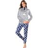 o-day Coconuda Pigiama Donna Invernale Felpato in Morbido Tessuto Coral Set di Pigiami Due Pezzi da Donna con Cuciture Rinforzate Soffici Pigiami Invernali Donna vestibilità Comfort