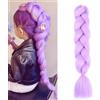 jooceebaby Viola Chiaro Extension Per Treccine Africane 24 Treccia Capelli Extension Ombre Jumbo Treccia Extension Capelli Fibra Sintetica Treccia Di Scatola Crochet Twist Intrecciare
