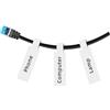 NIIMBOT Cable Label Maker Tape (1,2 x 10,9 cm) carta adesiva per stampante con autoadesivo per etichettatrice D11/D110/D101/H1S, 1 rotolo da 65 (bianco)