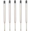Cyberwork 5 pezzi Ricariche per penna a sfera di qualit refill & penna a sfera agrave refill roller di lunga durata, compatibili anche con penne Parker, cartucce di ricambio G2 (Nero)