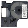 BROVACS 1 nastro adesivo nero su trasparente, compatibile con DYMO D1 43610 6 mm 1/4 OPA2010