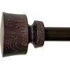 Decopolitan Stockton - Bastone per tenda regolabile, diametro 1,5 cm, 21,5 cm, colore: noce