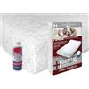 BIANCHERIAWEB Coprimaterasso Elasticizzato 90x200cm Letto 1 Piazza con Maxi Angoli 27cm Proteggi Materasso in Spugna Jacquard Traspirante, Antiacaro, Anallergico e Lavabile in Lavatrice + Profuma Bucato