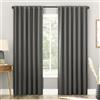 Sun Zero Belize - Confezione da 2 tende a pannello con chiusura magnetica plissettata, 100% oscuranti, 132 x 243 cm, colore: grigio