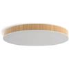 M Ledme - Plafoniera Led Legno Neox 50W, ø50 cm, CCT Dimmerabile da Luce Fredda a Luce Calda, ideale per Cucina, Balcone e Camera da Letto.