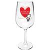 Sheepworld 47830 - Bicchiere da vino con motivo a cuore, in vetro, 40 cl