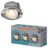 OSRAM Faretto da incasso LED Spot Set DIM IP44 nichel satinato | LED Spot Set DIM Recess IP44, Spot lights and ceiling spots, Nichel satinato, 25000 h, confezione da 3