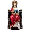 Inmaculada Romero IR Gesù sul suo Trono Figura 44 cm. Re dell'Universo Immagine Resina Seduto