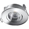 OSRAM Faretto da incasso a LED Spot Set IP65 Press 840 Cromo, 4,5W 4000K bianco neutro, alluminio, ambiente umido, set da 3