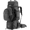 Tripole Colonel Pro 90L Zaino da Viaggio e Trekking per Uomo e Donna - Zaino 95 Litri Grande Capacità con Zaino Giornaliero 12L, Impermeabile con Copertura Antipioggia - Nero