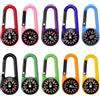 Mailfull 10 pezzi bussola per bambini con moschettone, mini bussola colorata portachiavi per attività all'aperto, campeggio, navigazione, orienteering e sopravvivenza
