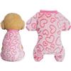 MAOSHYMS Abbigliamento Invernale per Cani, Pigiama in Peluche, Cappotto Invernale per Cane, Pigiama a Cuore, Maglione per Cani, Accessori per Cani, Costume per Cani Piccoli e Medi, Natale e San Valentino (XXL)
