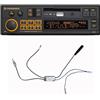 Pioneer SXT-C10PS-AE Autoradio 1-DIN: design retrò con tecnologia moderna, Bluetooth®, DAB+, USB, AUX, illuminazione RGB, equalizzatore a 13 bande, set con splitter antenna DAB incluso