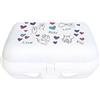 Tupperware To Go Twin - Contenitore per il pane con scritta Love Kiss Brotich, misura piccola, colore: Bianco