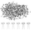 PATIKIL 1000 PCS Fermagli In Ottone Per Carta Puntine Metalliche Pastello Mini Fermagli Testa Tonda Placcati Per Materiali Creativi Scrapbooking DIY Supplies, Tonalità Argento, 4.5 X 8 Mm