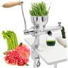 Moongiantgo Estrattore di Succo Manuale per Erbe di Grano Spremiagrumi in Acciaio Inox per Frutta e Verdura, Ventosa a Vuoto & 5,5CM Morsetto da Tavolo, di Sedano, Zenzero, Prezzemolo, Melograno, Uva
