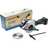 HÖGERT TECHNIK Mini sega circolare a batteria brushless 18V per metallo, lama 120 mm, profondità di taglio 41,5 mm, 4000 RPM, compatta e leggera, senza batteria inclusa