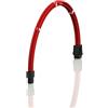 LINKUP - AVA 30cm EPS 4 pin CPU ATX Scheda Madre Cavo di Prolunga per PC con Guaina Intrecciata per Alimentatore PSU con Pettini┃Design Robusto e Rigido┃Confezione Singola┃300mm - Rosso