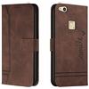 Bravoday Cover per Huawei P10 Lite, Flip Custodia in Pelle PU Portafoglio Custodia per Huawei P10 Lite, con Slot per Schede, Marrone