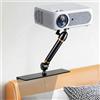 VexNook Supporto proiettore per letto e divano - Lunghezza supporto fisso 20 cm, design nascosto Bed Divano Bed Beamer Supporto, compatibile con proiettori al 99%, XGIMI, Nebula, VANKYO, Epson...
