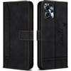 Bravoday Cover per Motorola Moto G13 / Moto G23 / Moto G53, Flip Custodia in Pelle PU con Slot per Schede, Portafoglio Custodia per Motorola Moto G13 / Moto G23 / Moto G53, Nero