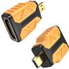 MOGOOD Adattatore Micro HDMI a HDMI Type A, Supporta 4K@30Hz HDR ARC 3D Dolby, Compatibile con Nikon Zfc, Raspberry Pi 4 Model B, Sony A6400 A6500, Pacco 2 Pezzi.