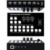 GKRONG 4K Mixer Video Multiformato Switcher, 4 Channel Multi Camera atem Mini pro Live for Live Broadcast Streaming Production Video Mixer Switcher Station Type C Record