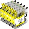Supply Guy 5 Cartucce Per Stampanti compatibile con Brother LC-123 (Giallo) per Brother DCP-J132w DCP-J150 DCP-J152w DCP-J152wr DCP-J172w DCP-J4110dw DCP-J4110w e altro (vedi pagina del prodotto)