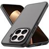 YESARMOR Cover Opaco Traslucido Rigida Sottile - per Xiaomi 15T Pro, Anti Ingiallimento, Assorbimento degli Urti, Ultra Sottile, Opaco traslucido, Nero
