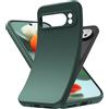 YESARMOR Verde Cover Silicone Morbido Custodia - per Google Pixel 9 Pro, Anti Ingiallimento, Silicone morbido TPU, Custodia dal Assorbimento degli Urti