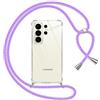 Pnakqil Cover per Samsung Galaxy S26 Ultra con Cordino, Trasparente Custodia con Laccio Tracolla Cellulare Girocollo Collana Protettiva per Samsung Galaxy S26 Ultra 6,9 Pollic, Viola 01