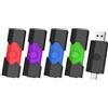 Vansuny Chiavetta USB C 64 GB 5 Pezzi, Doppio Connettore Penna USB con Type-C e Type-A, Retrattile USB C 64GB per Smartphone, Tablet, Mac e Computer