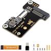 Waveshare PCIe To M.2 Mini Adapter Board Compatible with Raspberry Pi 5,Supports NVMe Protocol 2230/2242 Size M.2 Solid State Drive,for Raspberry Pi 5 NVMe HAT