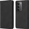 Vaitasy Business Custodia per Xiaomi Redmi 15 - Nero | Forte Funzione Magnetica Cover con Slot per Carte Elegante Monocolore Design per Ufficio e Viaggio
