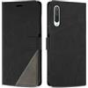 SONWO Cover per Xiaomi Mi 9 Lite, Flip Caso in PU Pelle Case Cover Custodia con Slot per Schede e Supporto Stand per Xiaomi Mi 9 Lite, Nero