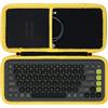 Lebakort Duro Viaggio Caso Custodia per Logitech POP ICON KEYS Tastiera Bluetooth Wireless (Grafite)