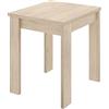 DEKIT GRUPO RIMOBEL BOK - Tavolo ausiliario per sala da pranzo o cucina, estensibile, in melammina, rovere naturale, 79-77 x 67-134 x 67 cm