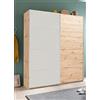 Composad | Armadio della Linea SYSTEMA, Armadio a 2 Ante Scorrevoli, Camera da Letto, (LxAxP) 150x223x67 cm, Colore Rovere oak Mielato e Bianco Top Matt, Made in Italy