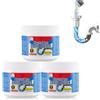 Bell Bird Crystal Lye - Apriscatole di idrossido di sodio, potente rimozione degli intasamenti per lavelli da bagno e cucina, scarichi e tubi doccia -Set di 3 Bottiglie