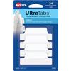 Avery Margin Ultra Tabs, 6,3 x 2,5 cm, scrivibili su 2 lati, bianco, 24 linguette riposizionabili (74789)