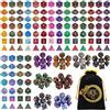 YILAIDA Dadi poliedrici, 182 pezzi, 26 colori, per giochi di ruolo DND RPG MTG, giochi da tavolo Dice D4 D6 D8 D10(00-90 e 0-9) D12 D20