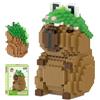 WFKKMEQ Capybara Blocchi da Costruzione, Capybara Mattoncini da Costruzione Mini Building Blocks Set 3D Puzzle Cartoni Mini Blocchis Giocattoli Animali Giocattolo da Costruire per Regalo di Compleanno