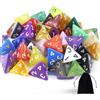 SLAKOZYT Set di dadi poliedrici da 8 lati, con coulisse nera, 40 pezzi, dadi poliedrici colorati per DND, MPG, MTG, Dungeons e Dragons (D8)