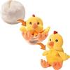 Creanino Peluche Reversibile 2 in 1 - Pulcino - Doudou - Marionetta - Animali