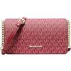 Michael Kors Jet Set Signature Logo Crossbody Bag Cherry