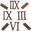 Angoily 12 Pezzi Orologio Numeri Di Legno Numeri Romani Legno Orologio Da Parete Decorativo Numeri Incompiuti Ritagli Di Legno Accessori Fai Da Te